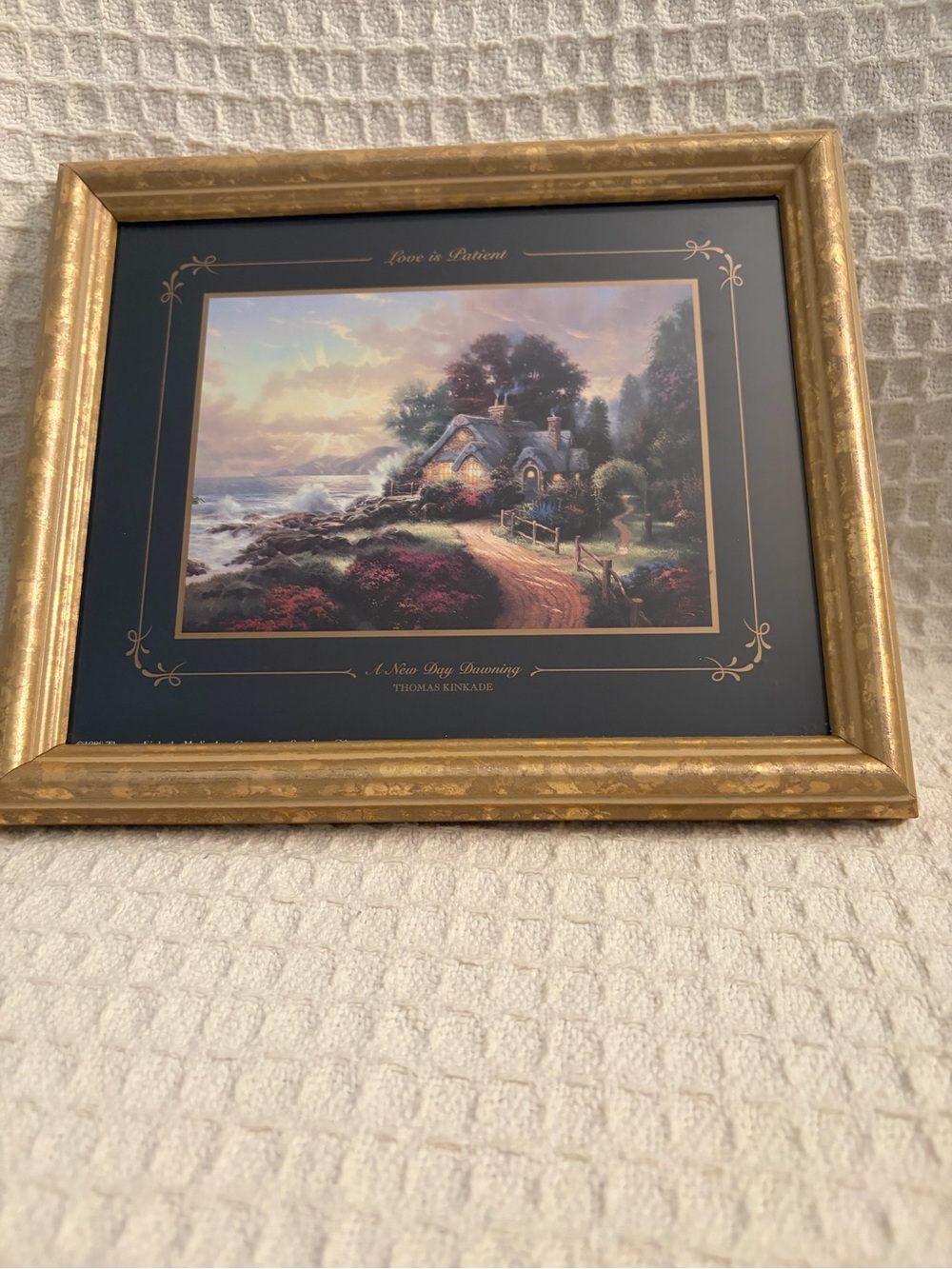 Thomas Kinkade Set Of 2 Framed & Matted Prints in Gold Frames - Picture 2 of 7